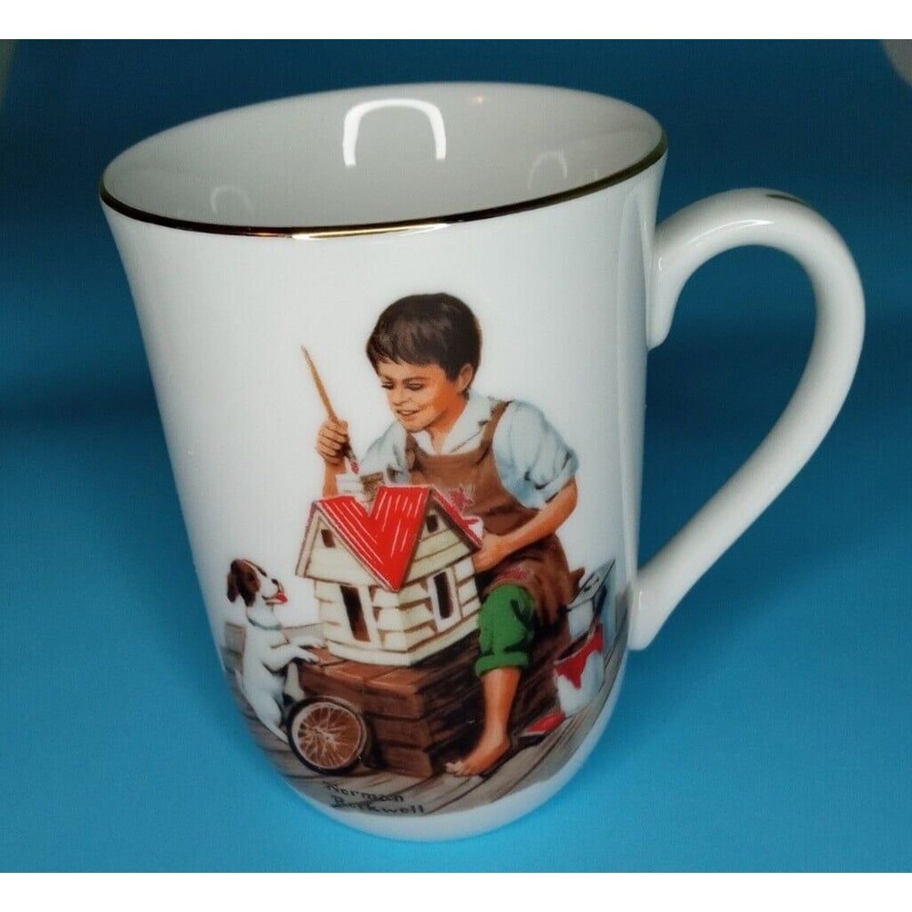 Norman Rockwell Museum - A Dollhouse For Sis Mug - 1982 Japan